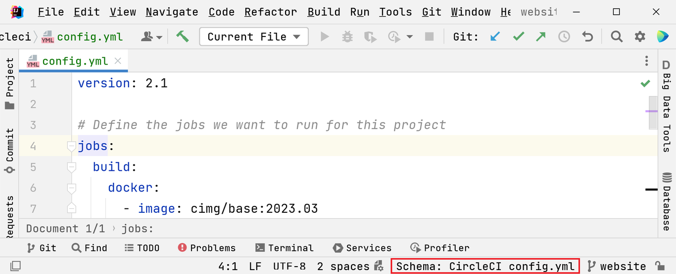 JSON schema check in Intellij IDEA